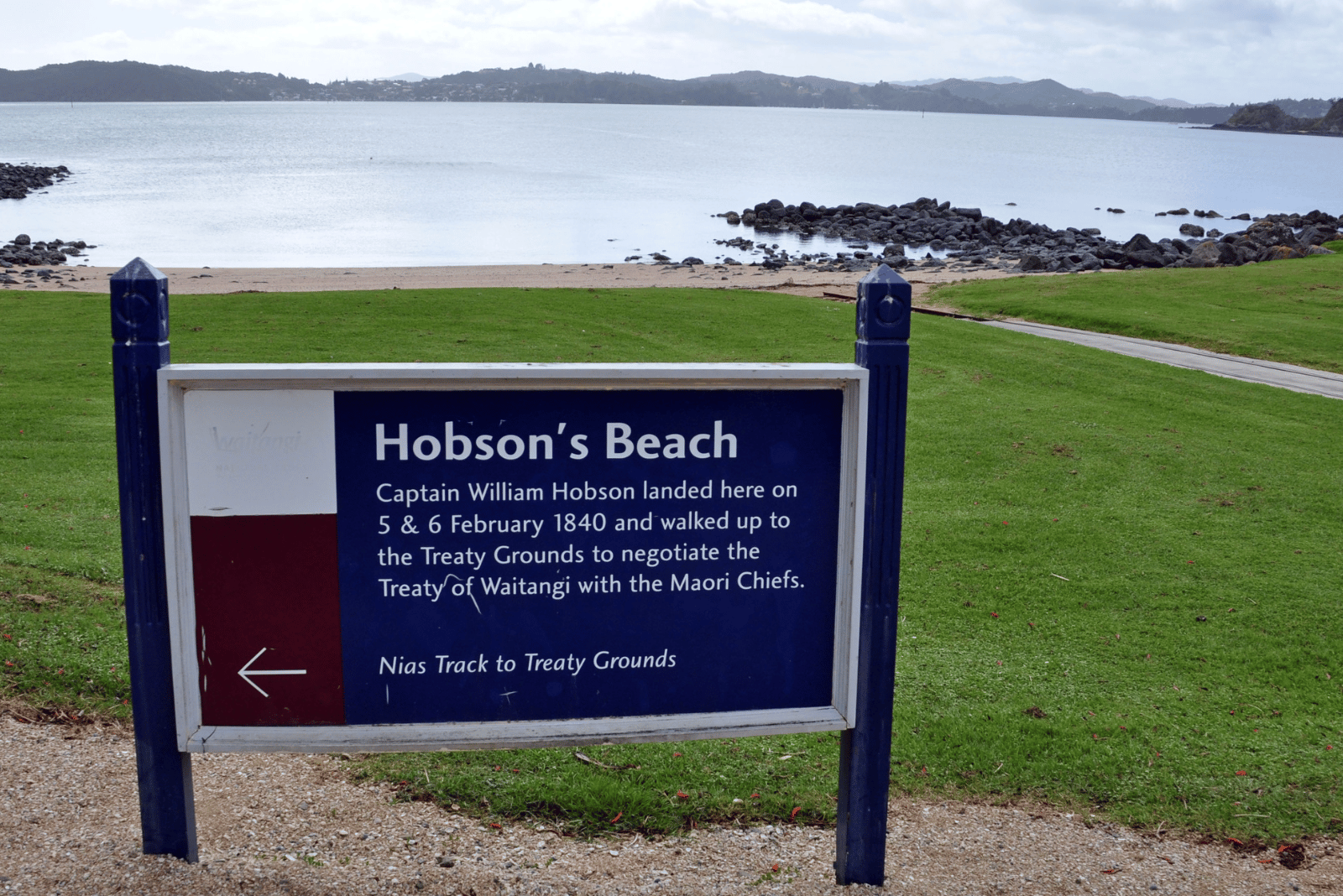Hobson's Beach Landing Point, New Zealand