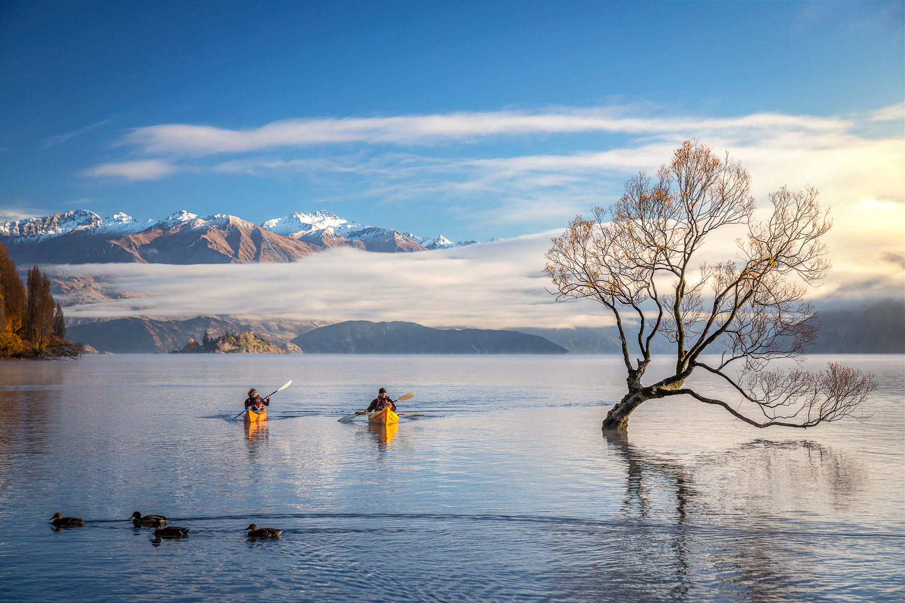 Kayaking on Lake Wanaka