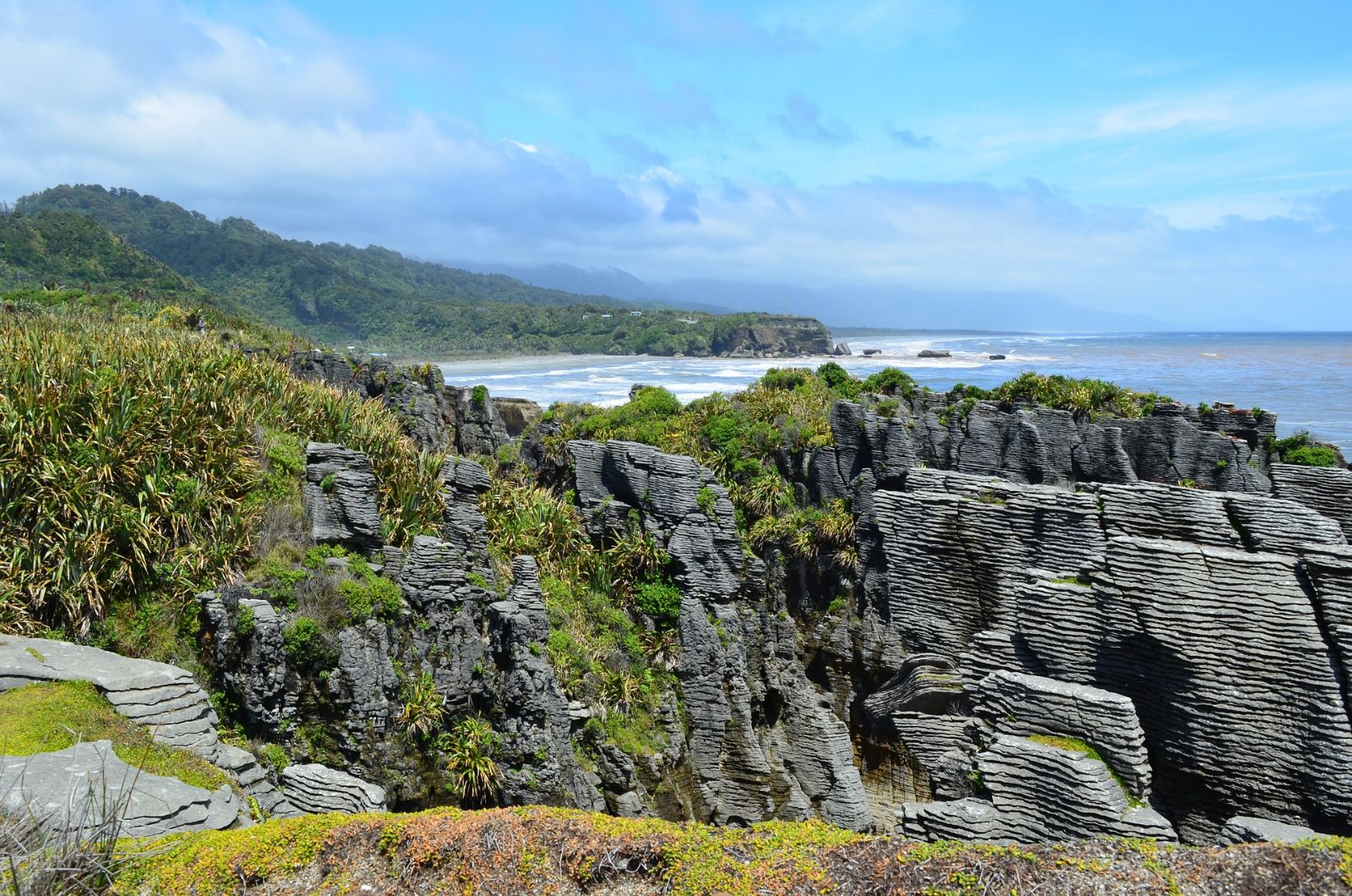 Pancake Rocks in Punakaiki, South Island, New Zealand
