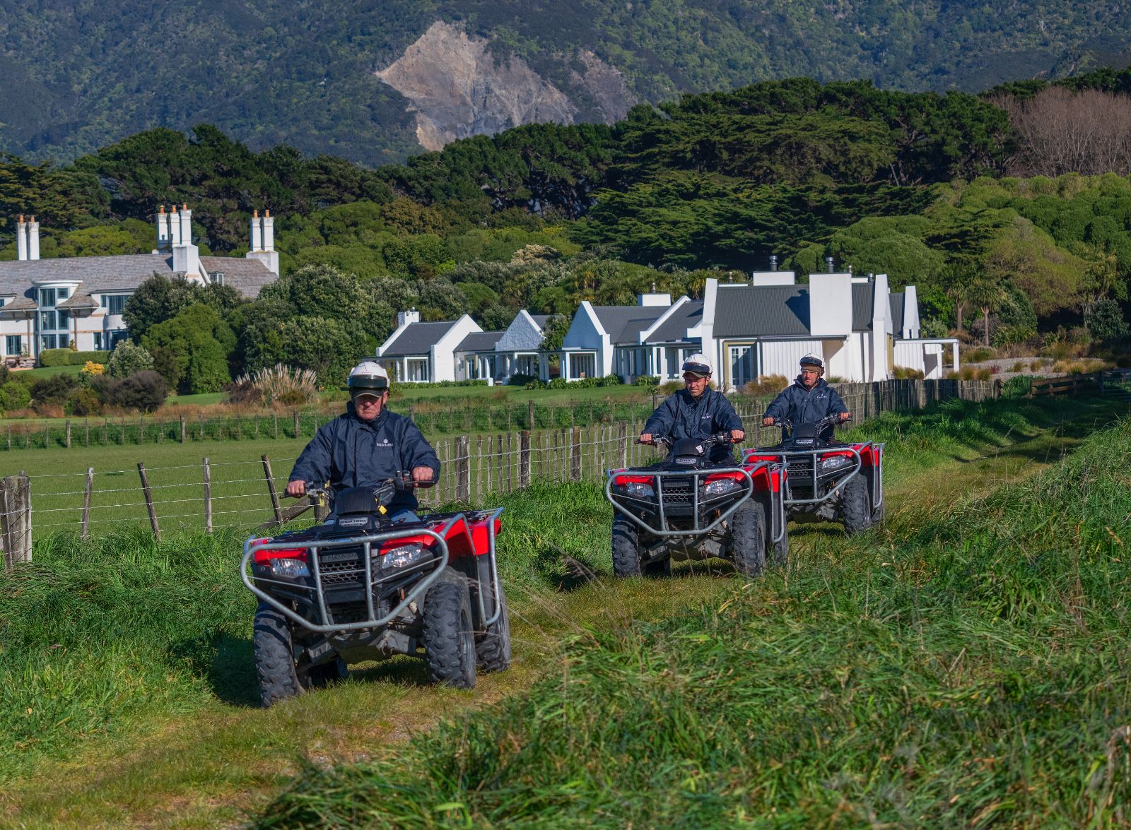 Quad biking in Wharekauhau Country Estate, North Island, New Zealand
