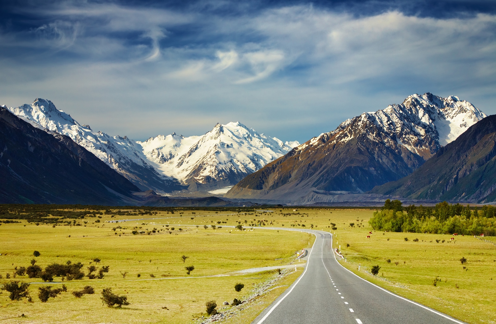 The Southern Alps in New Zealand
