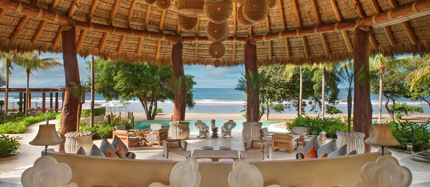 Beach terrace at Mukul Resort, Nicaragua