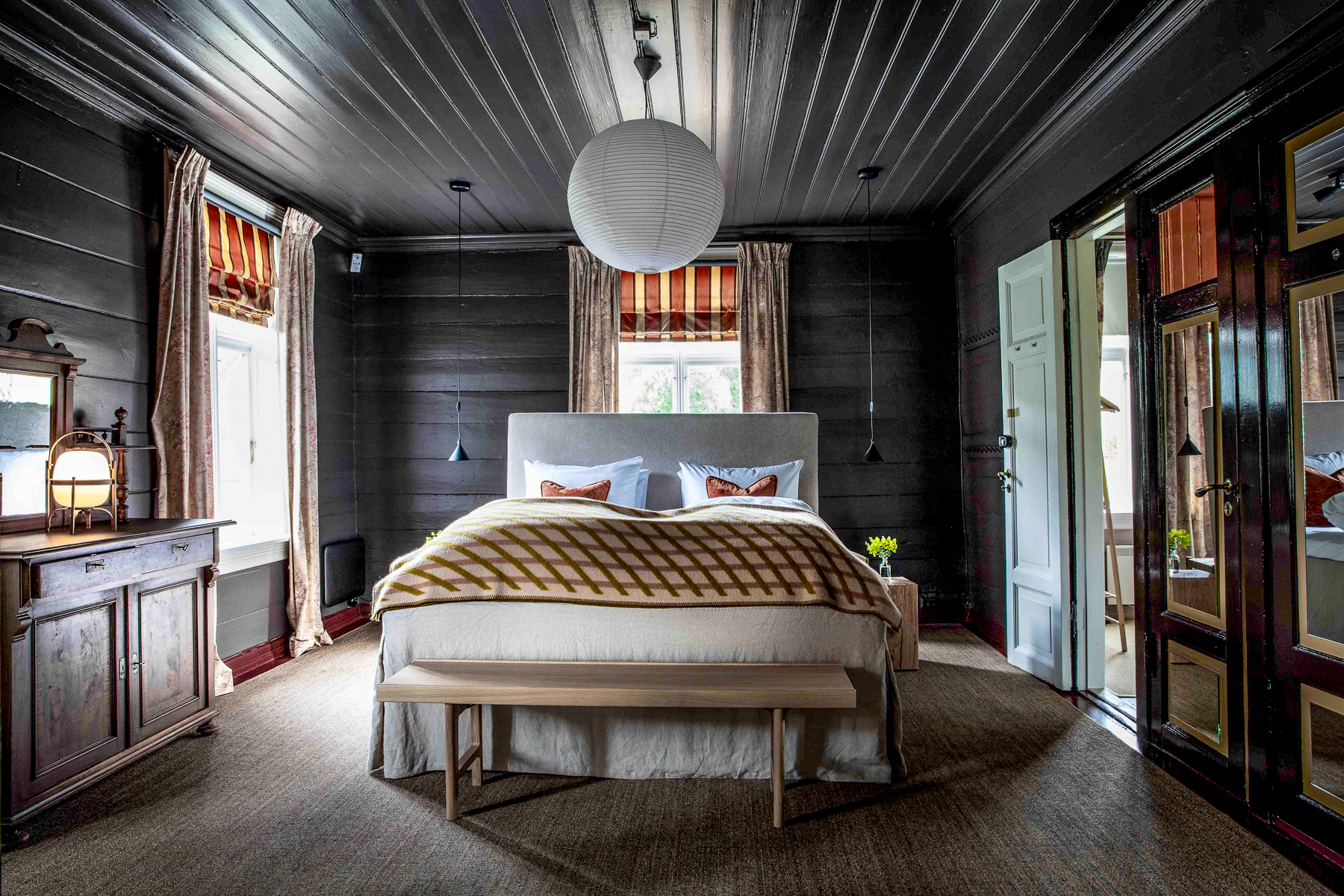 Guest bedroom at Amot in Norway