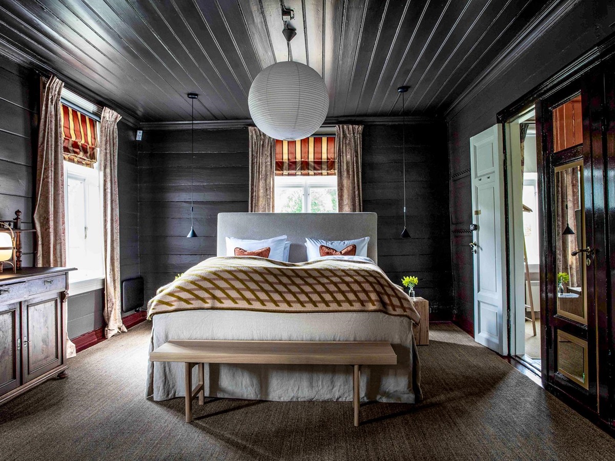 Guest bedroom at Amot in Norway