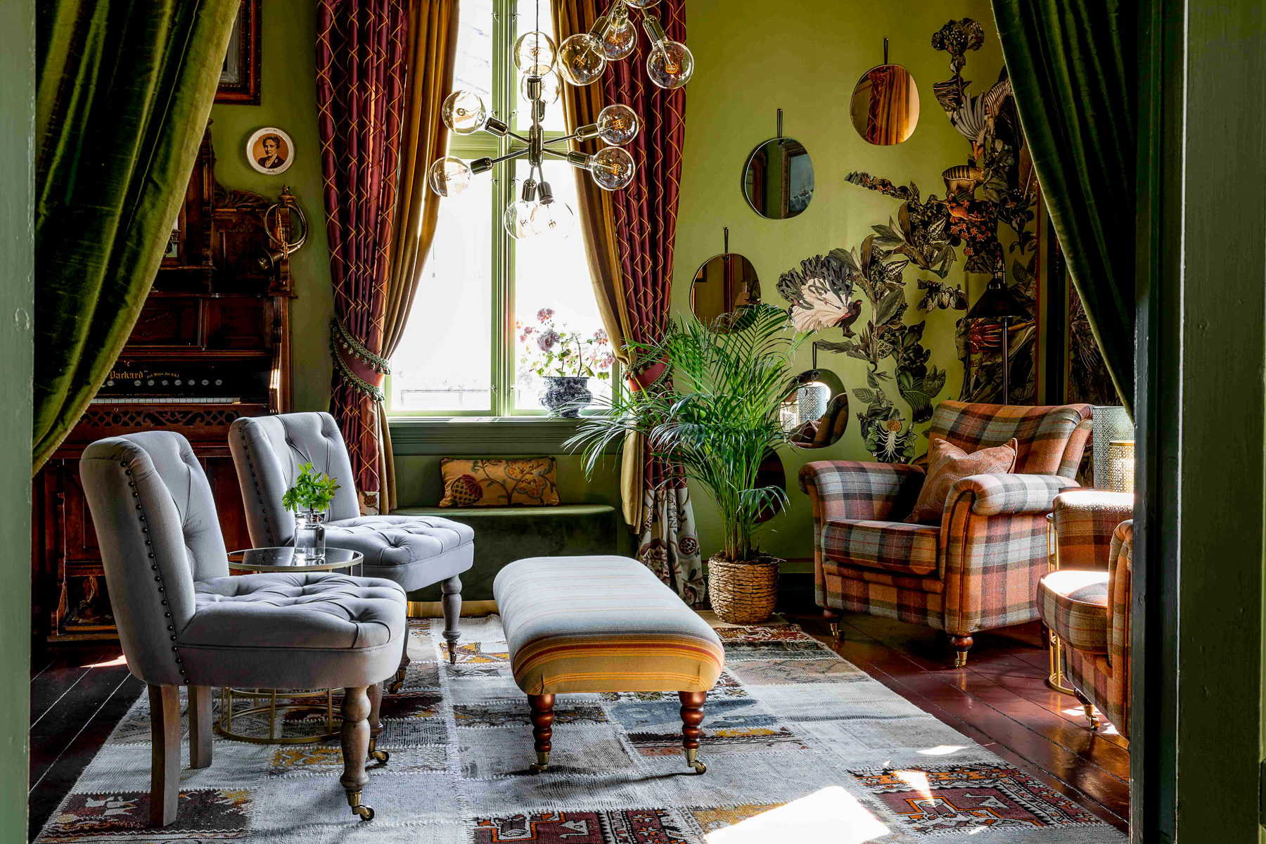Green living area at Amot in Norway
