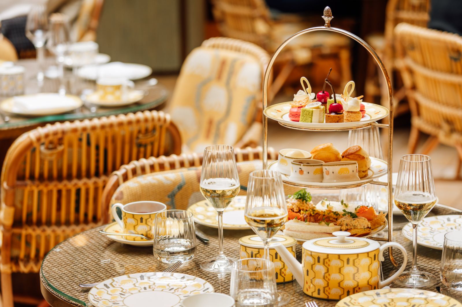 Afternoon tea served at Sommerro in Oslo