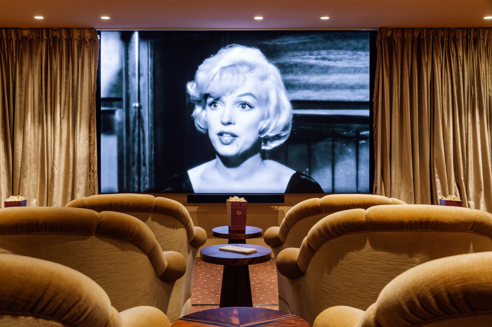 Cinema room inside Sommerro in Oslo