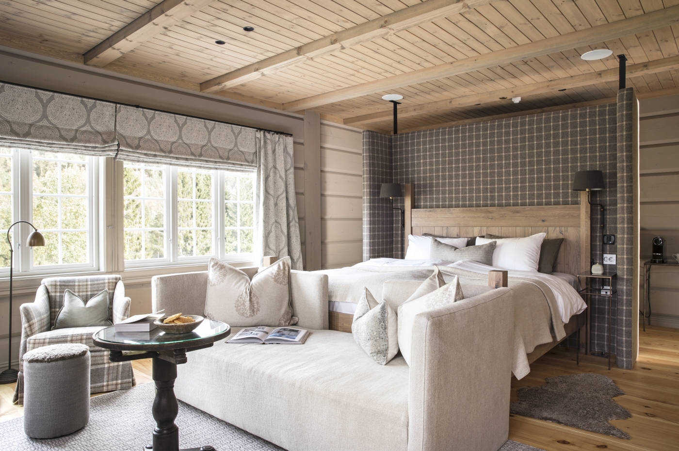Bedroom at Storfjord Hotel in Norway