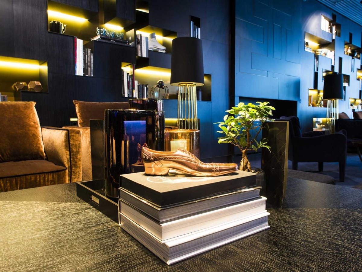 Lounge area at The Thief in Oslo Norway
