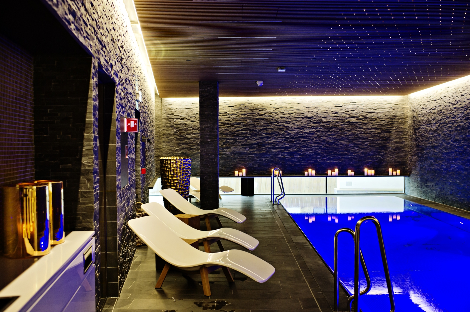 Indoor pool at The Thief in Oslo Norway