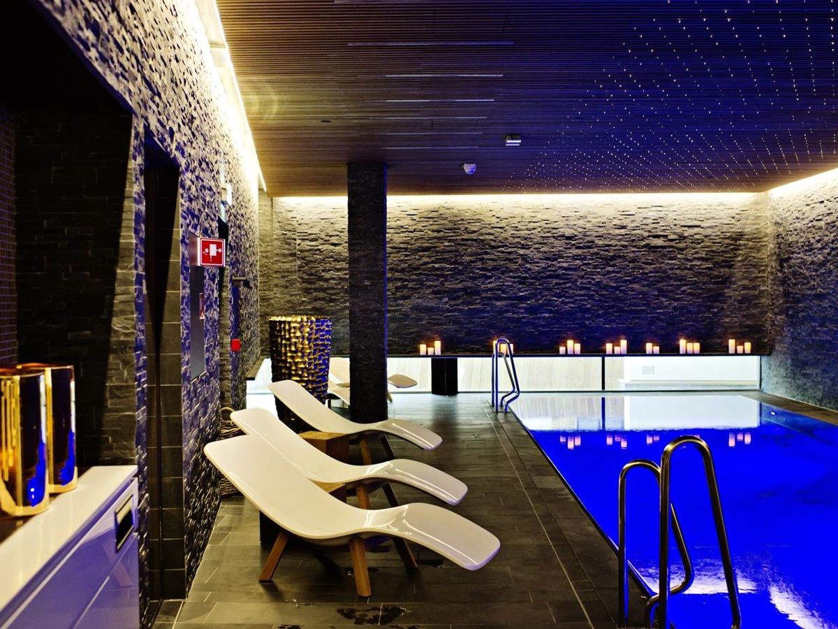 Indoor pool at The Thief in Oslo Norway