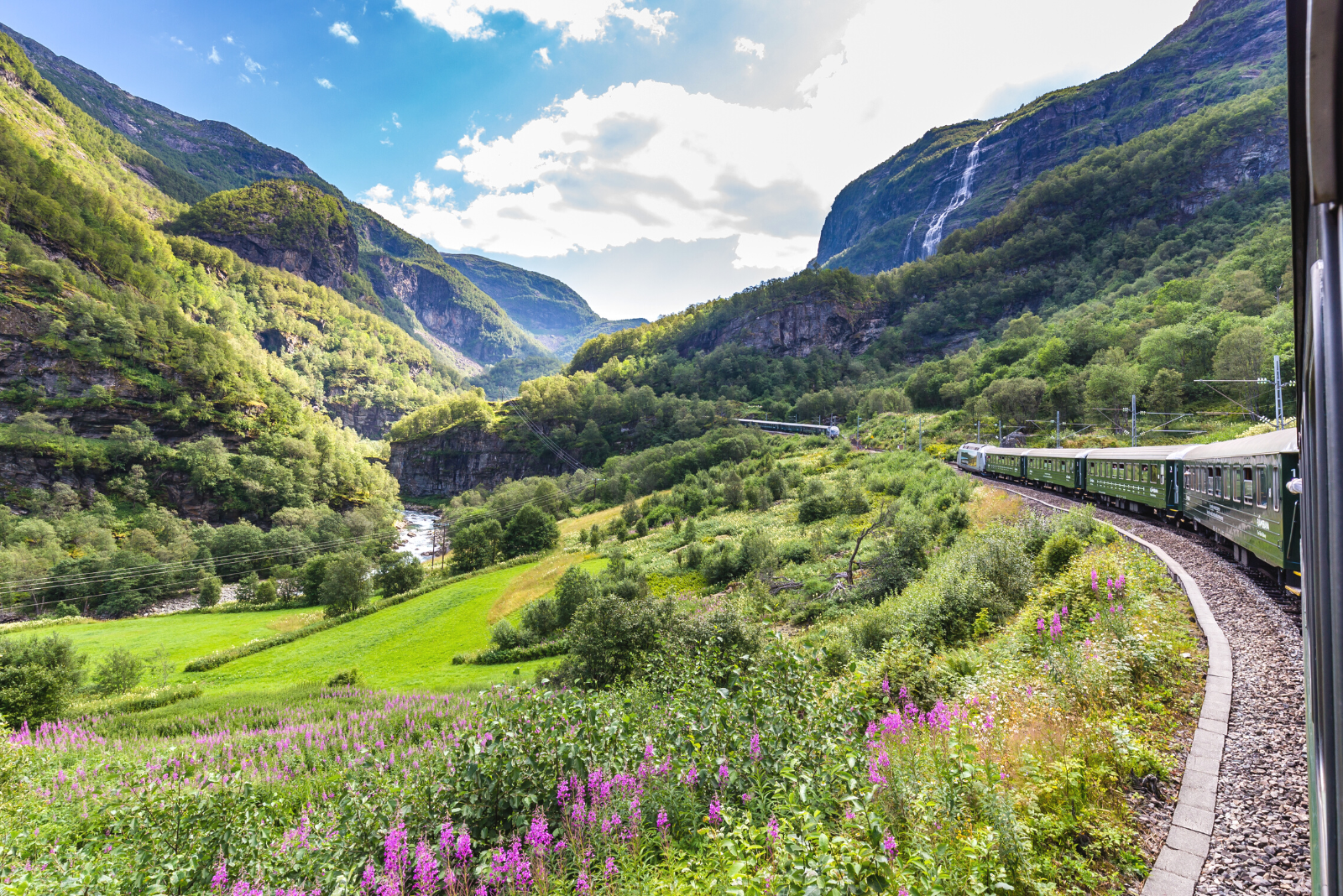 Ride the scenic Flam Railway in Norway
