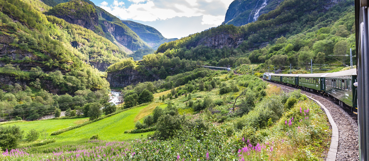 Ride the scenic Flam Railway in Norway