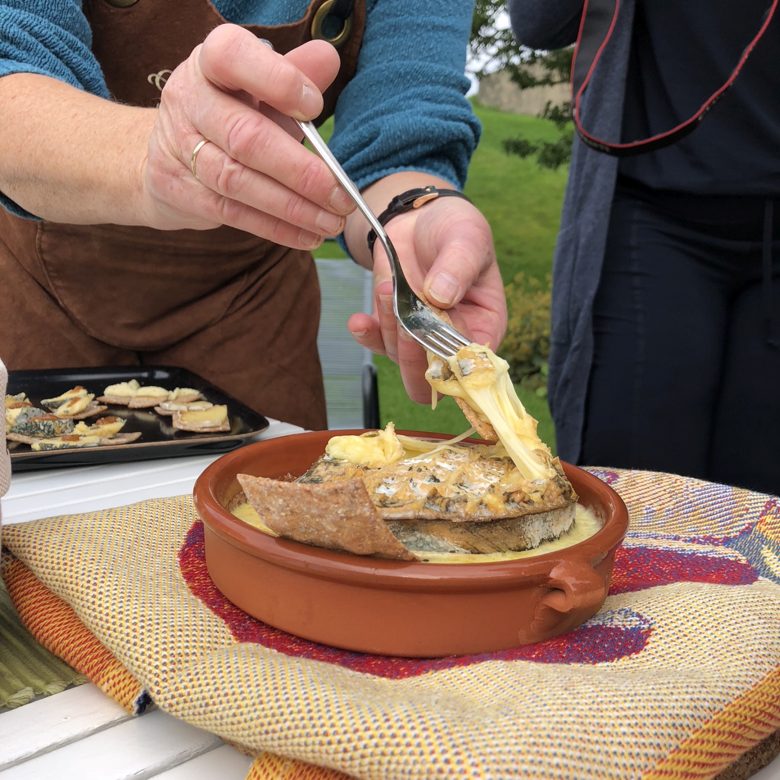Melted cheese dish in Norway