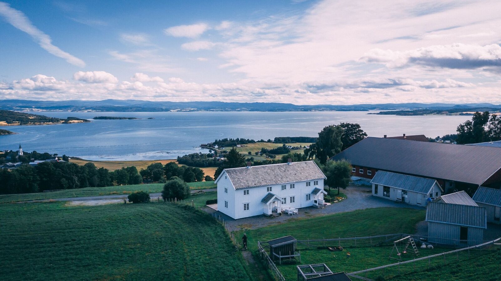 Farm house and view in Norway