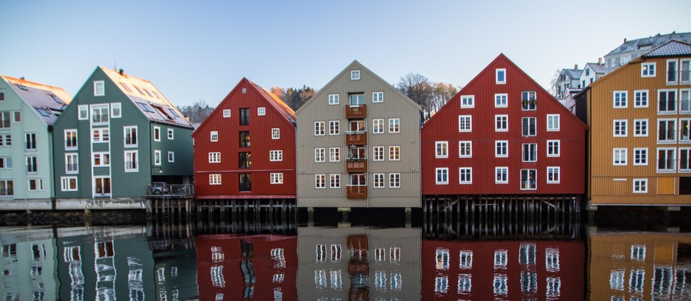 Trondheim houses in Norway
