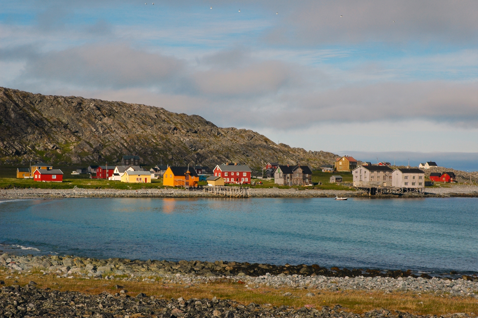 Hamningberg from across the water in Norway