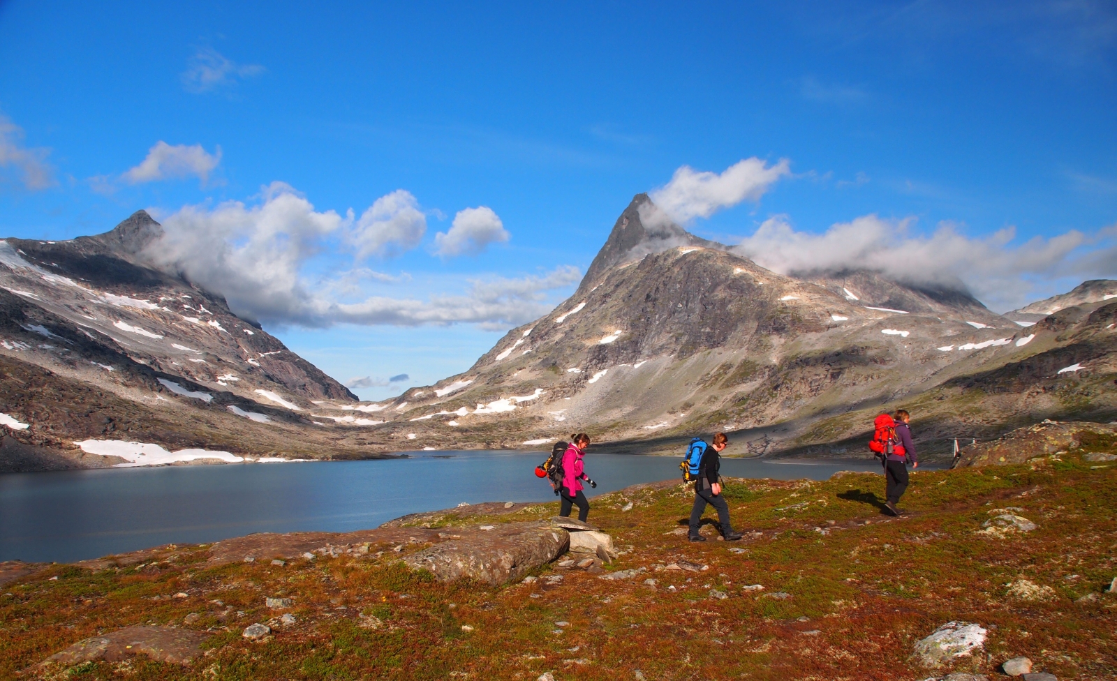 Jotunheimen walking at Herangtunet in Norway