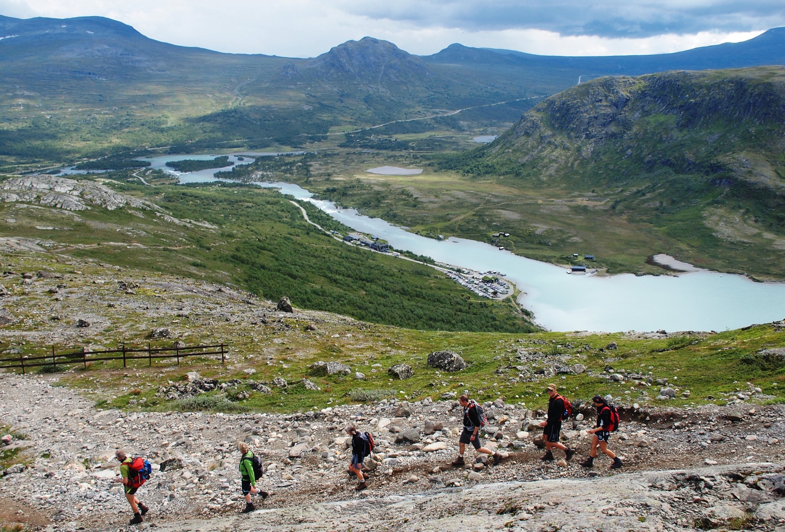 Jotunheimen walking at Herangtunet in Norway
