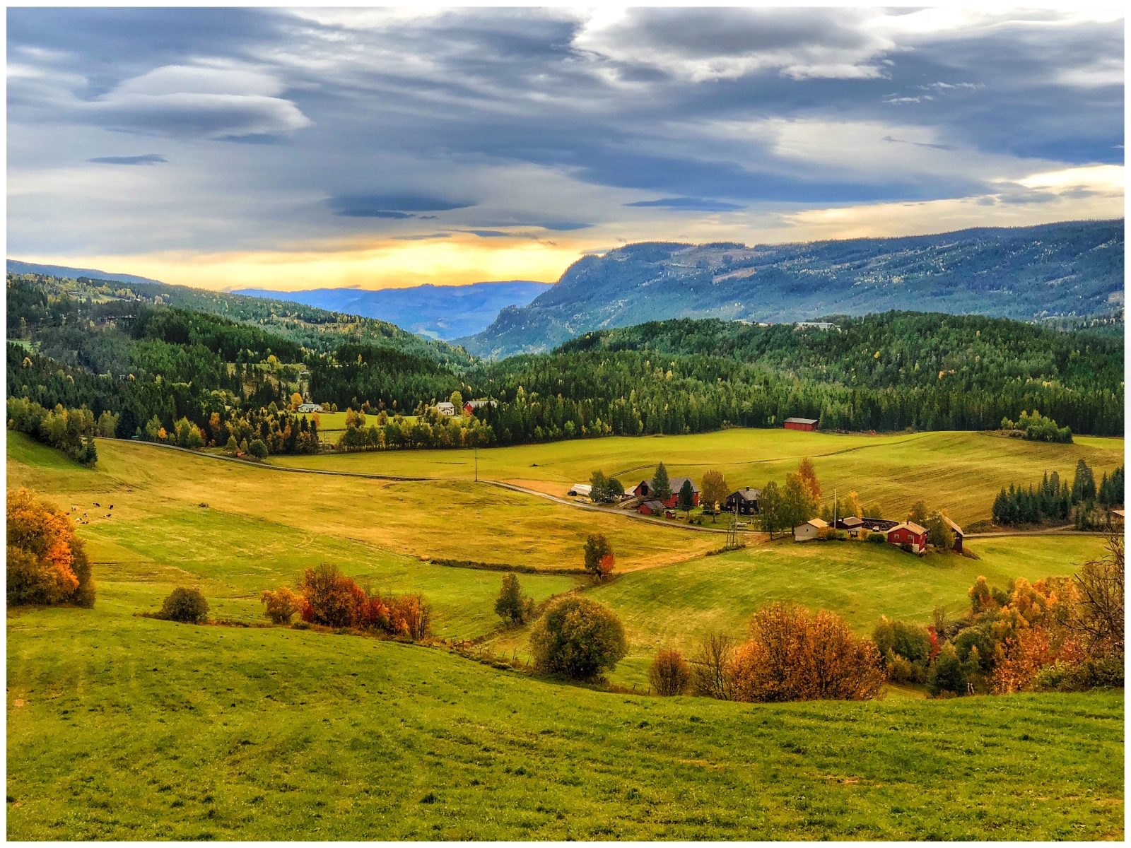 Landscape at Herangtunet in Norway