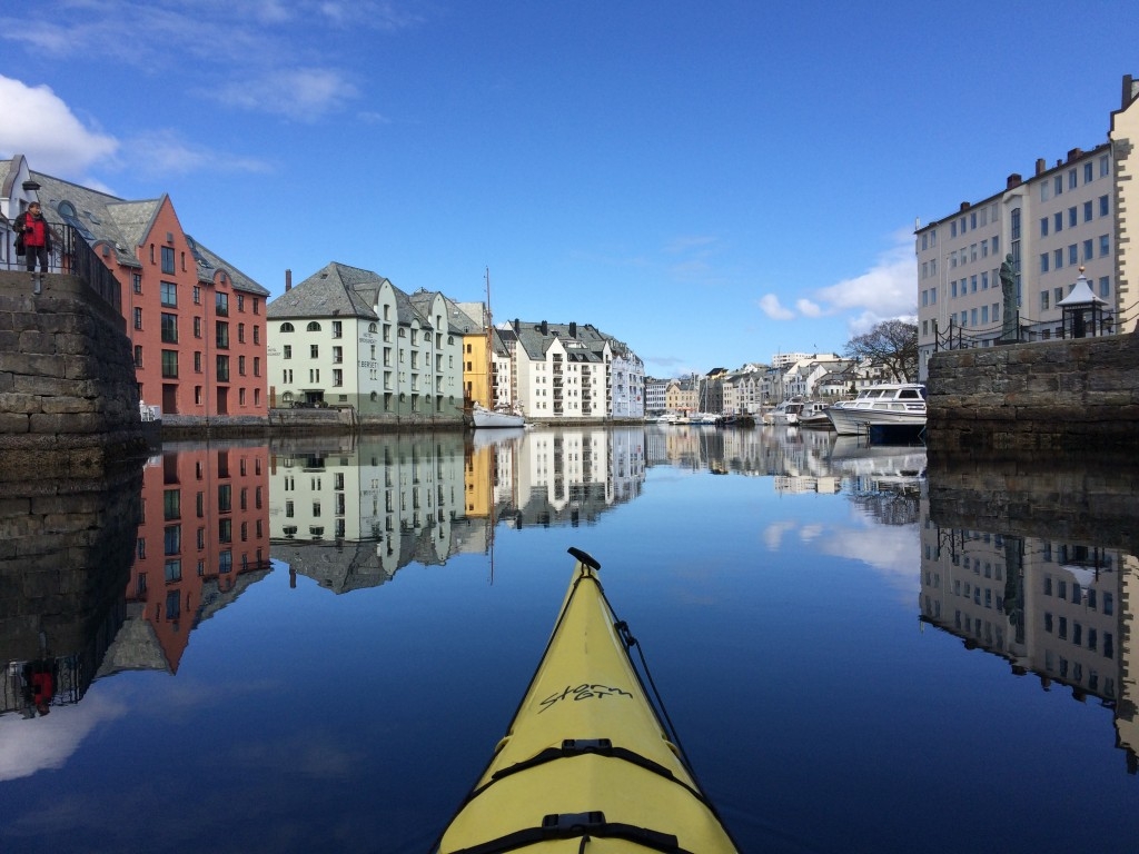 Kayaking in Alesund in Norway