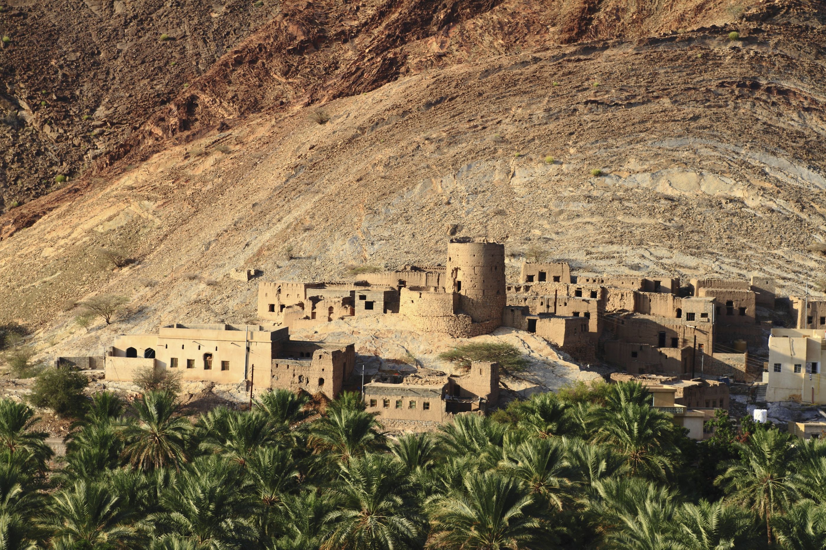 The abandoned village of Birkat Al-Mawz in Oman