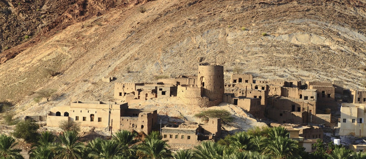 The abandoned village of Birkat Al-Mawz in Oman