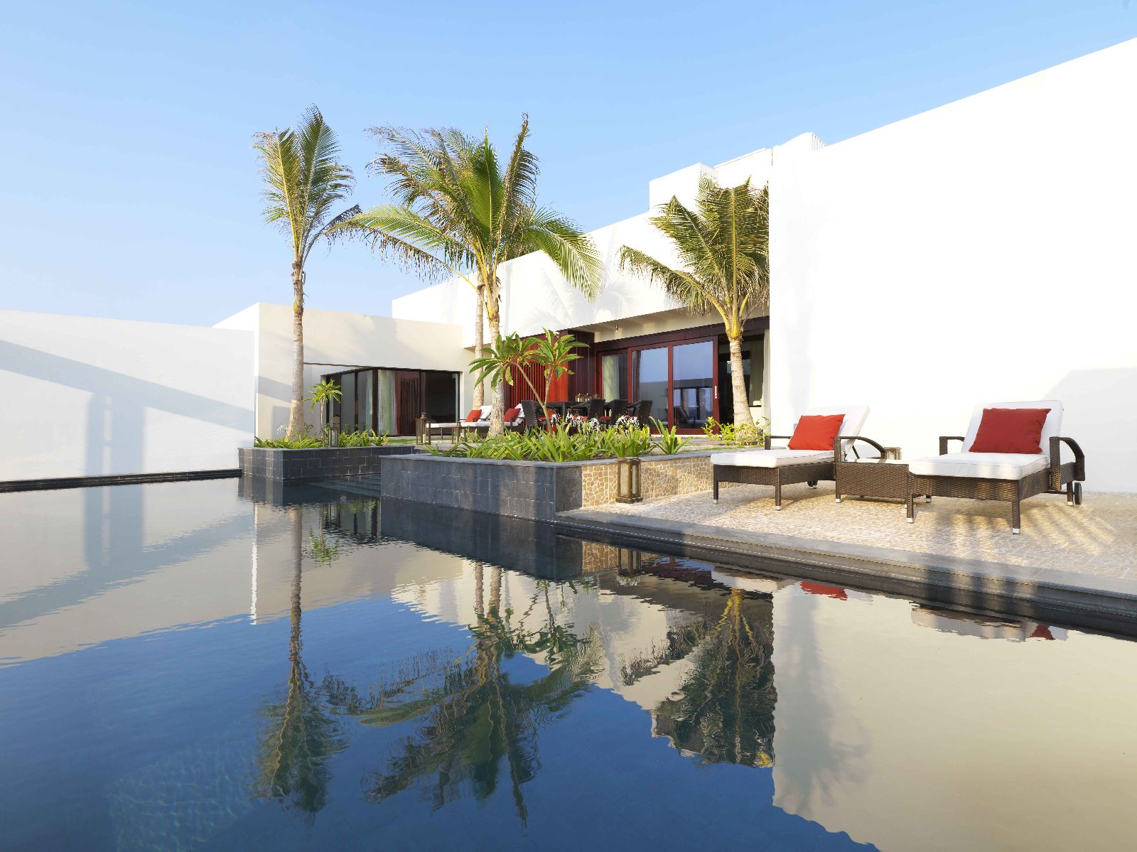 Private pool of the Royal Beach Villa at the Al Baleed Salalah by Anantara resort in Oman