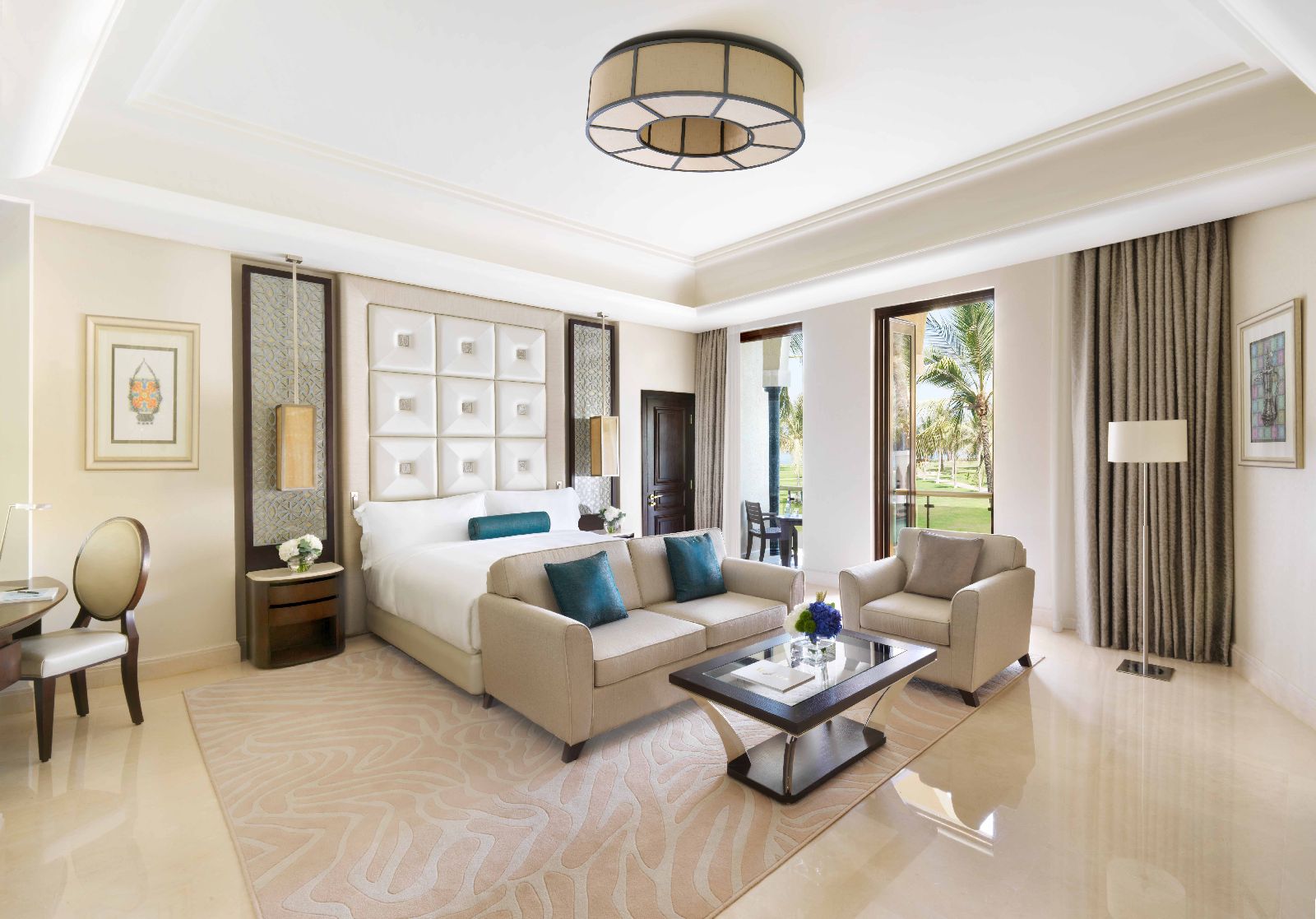 Junior suite at the Al Bustan Palace Muscat Oman