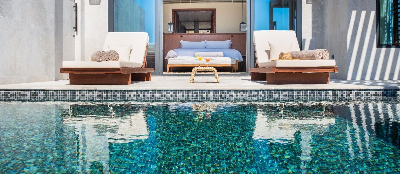 Private pool of a Pool Villa at Alila Hinu Bay Oman
