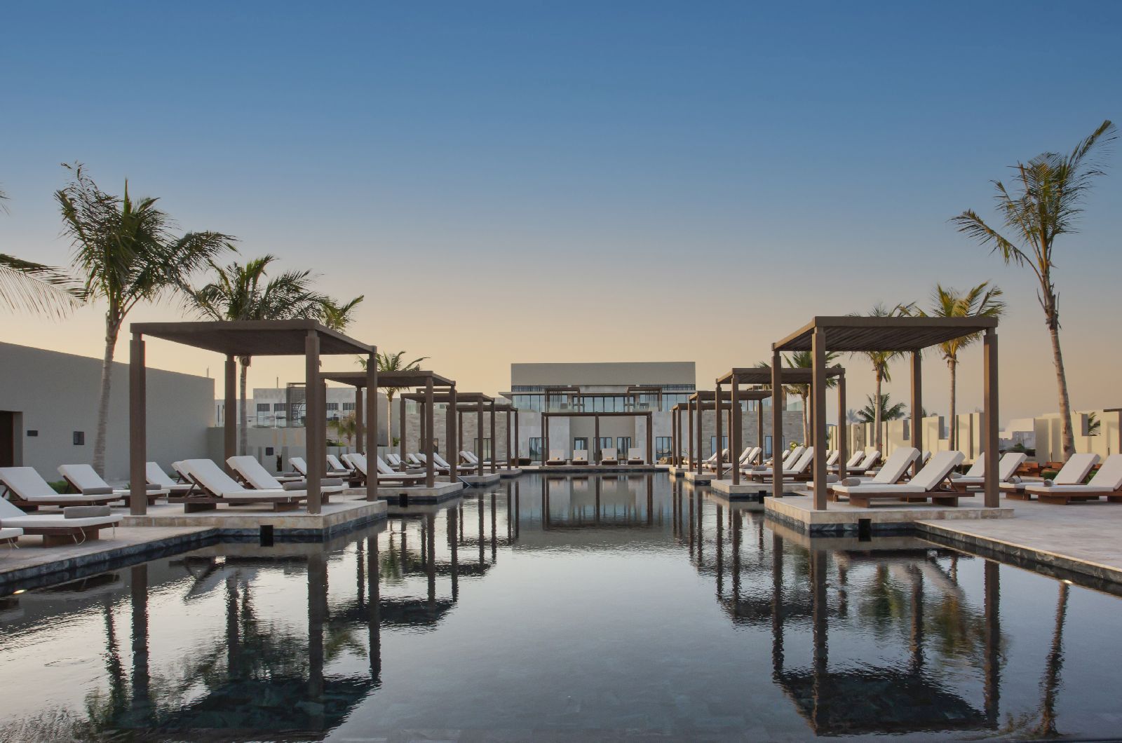 The outdoor pool at Alila Hinu Bay Oman