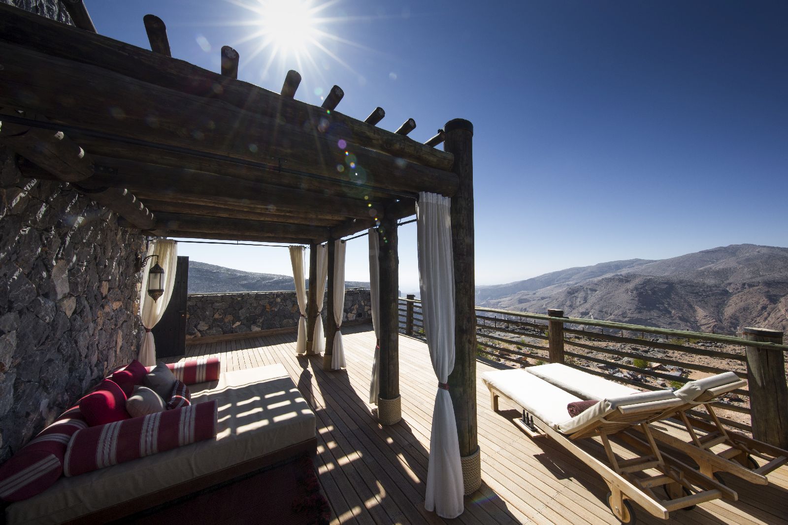 Jabal terrace room at the Alila Jabal Akhdar in Oman