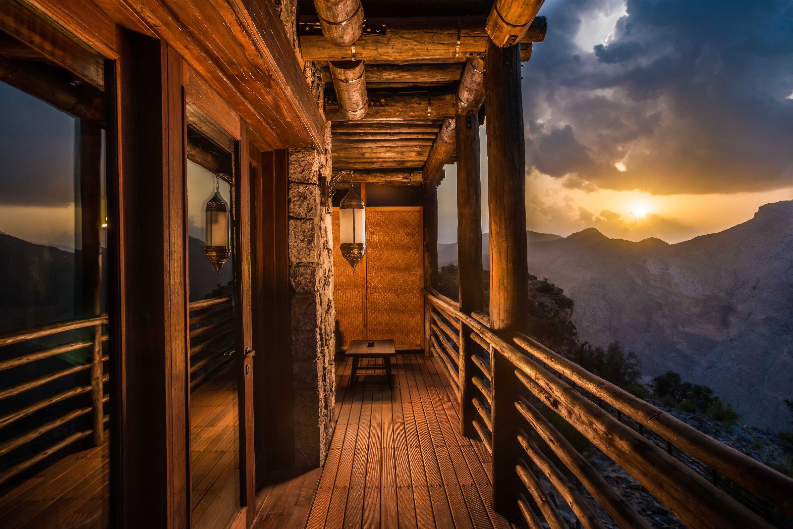 Mountain view terraces at the Alila Jabal Akhdar in Oman