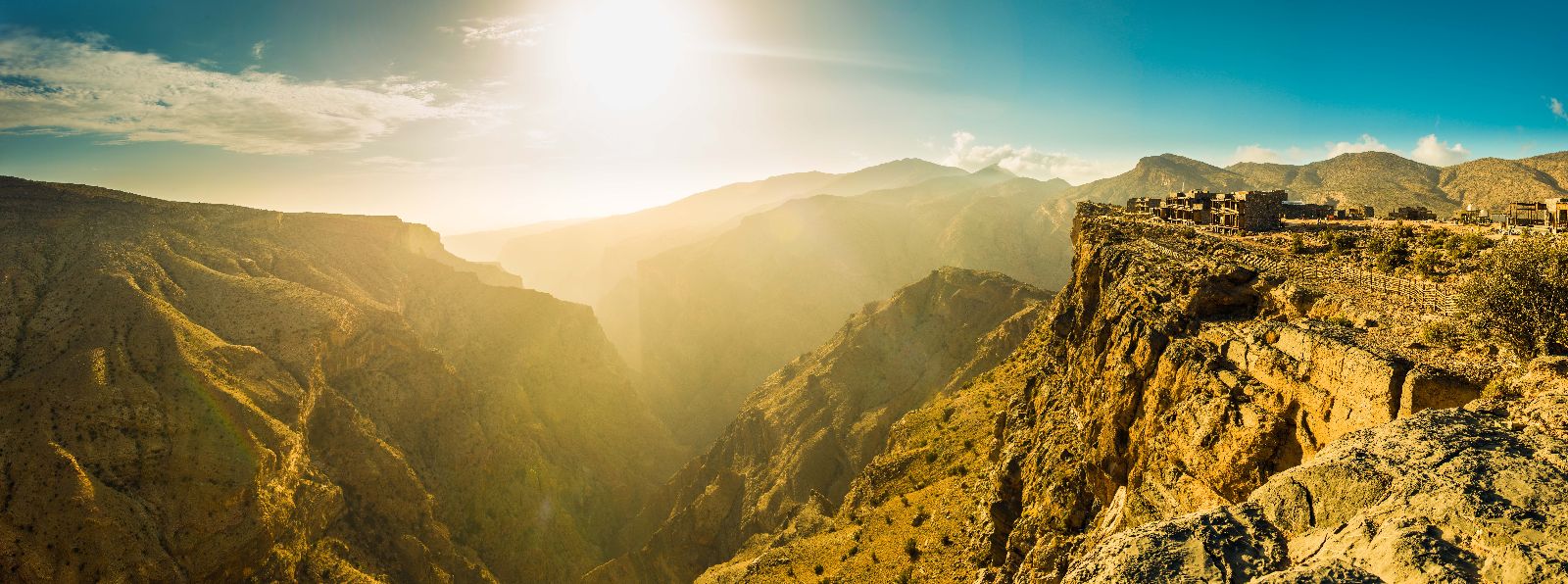 Mountain panoramas at the Alila Jabal Akhdar in Oman