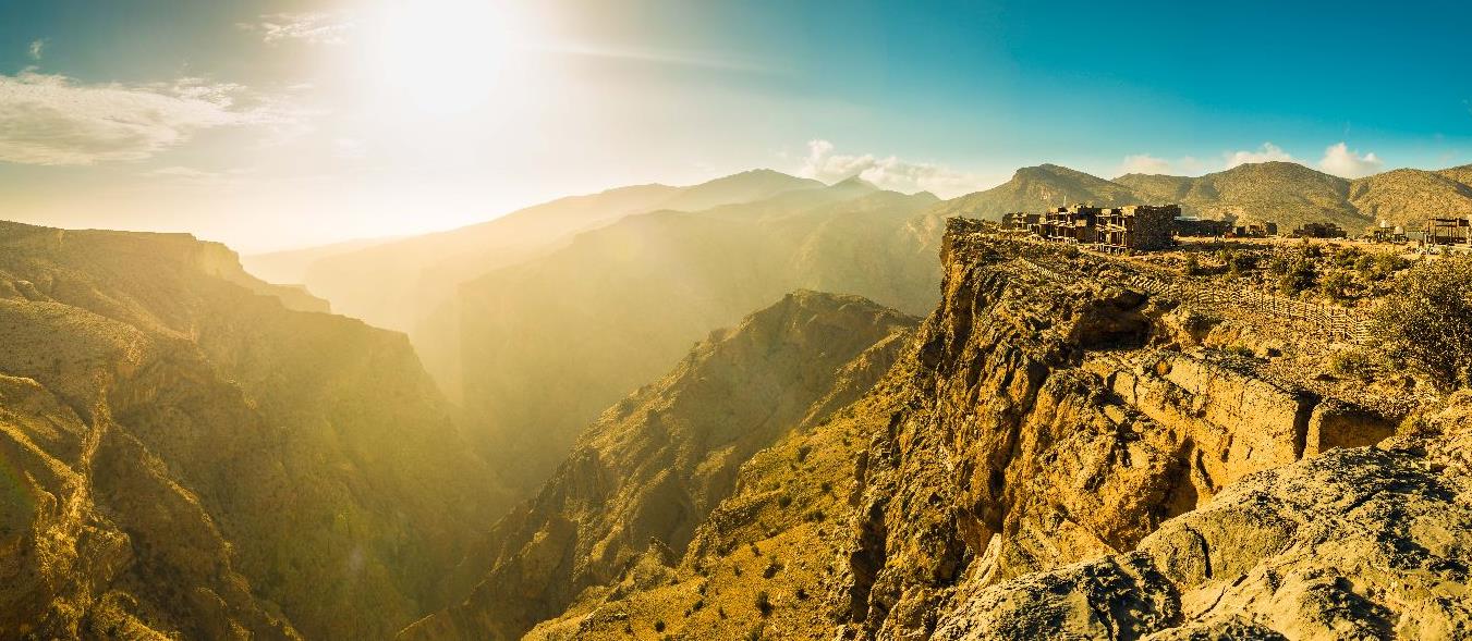 Mountain panoramas at the Alila Jabal Akhdar in Oman