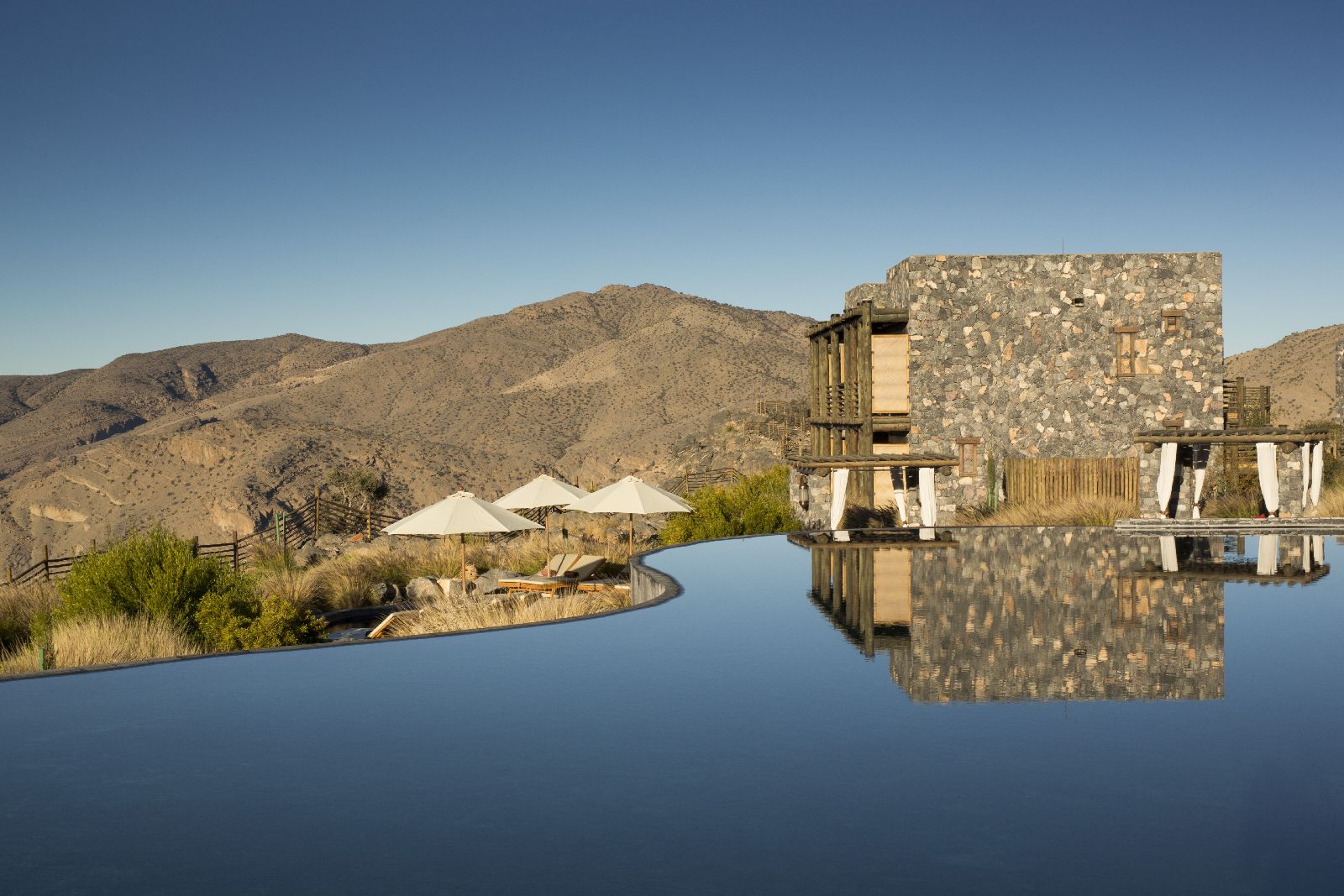 Infinity pool at the Alila Jabal Akhdar in Oman