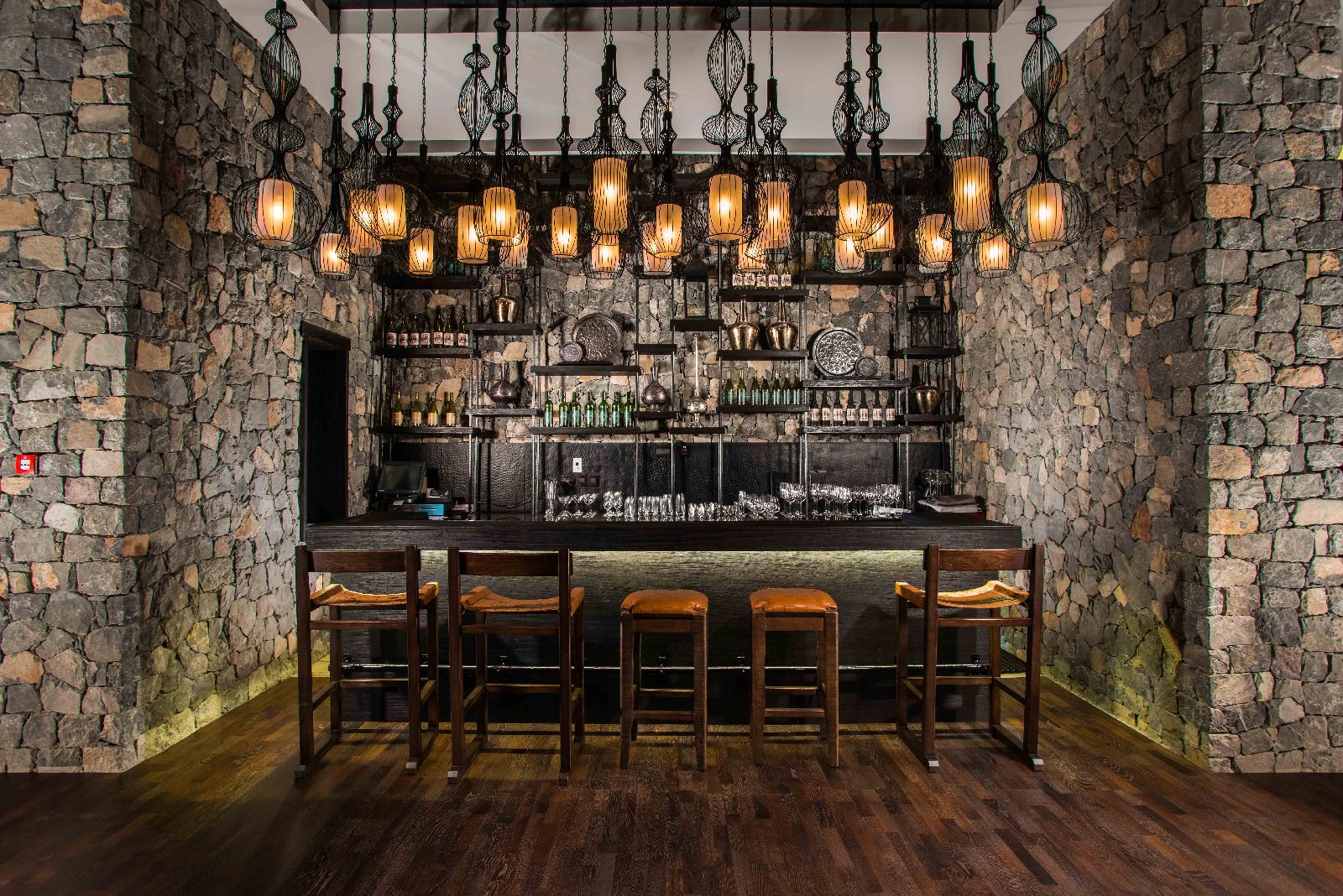 The bar at the Alila Jabal Akhdar in Oman