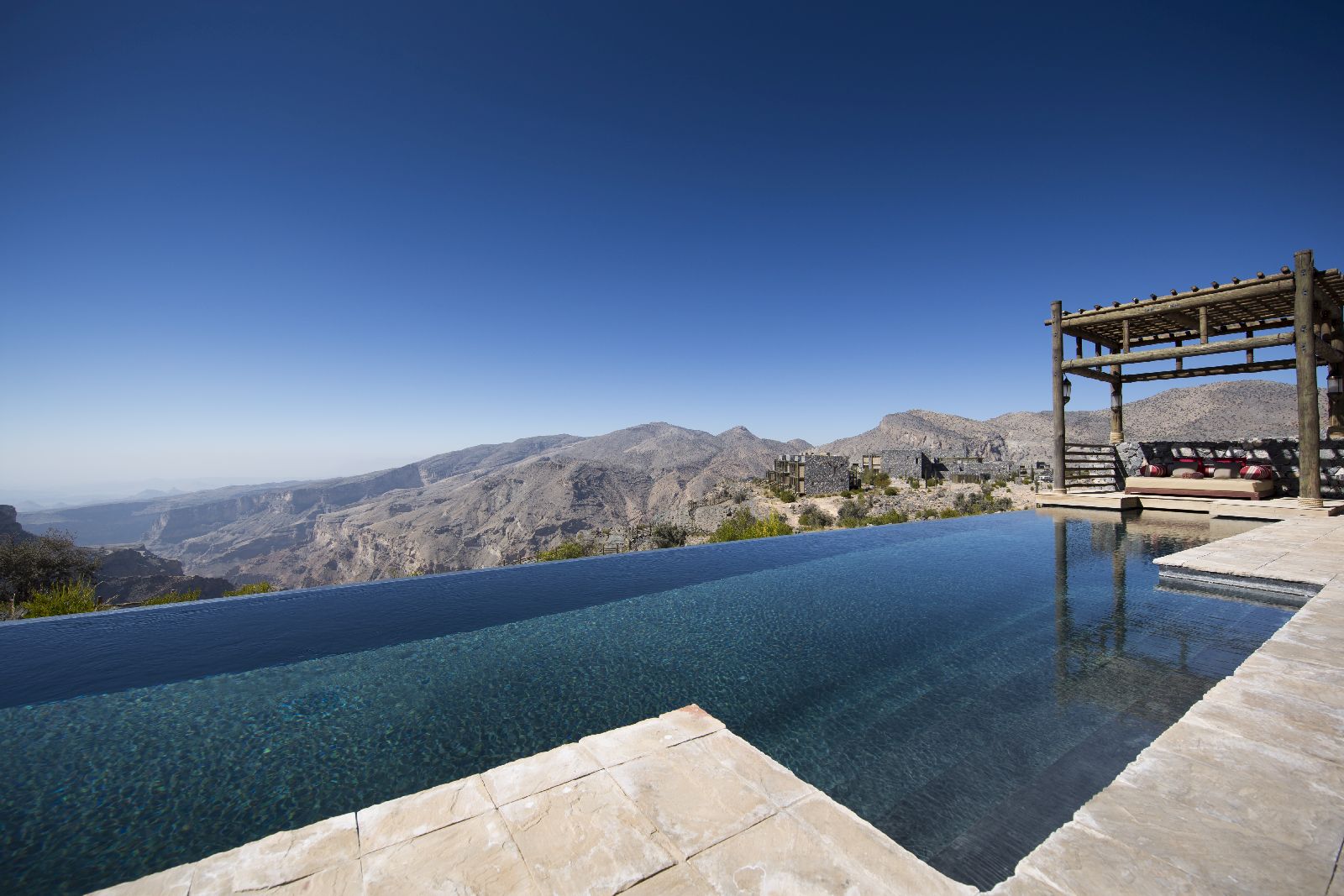 Villa with pool at the Alila Jabal Akhdar in Oman