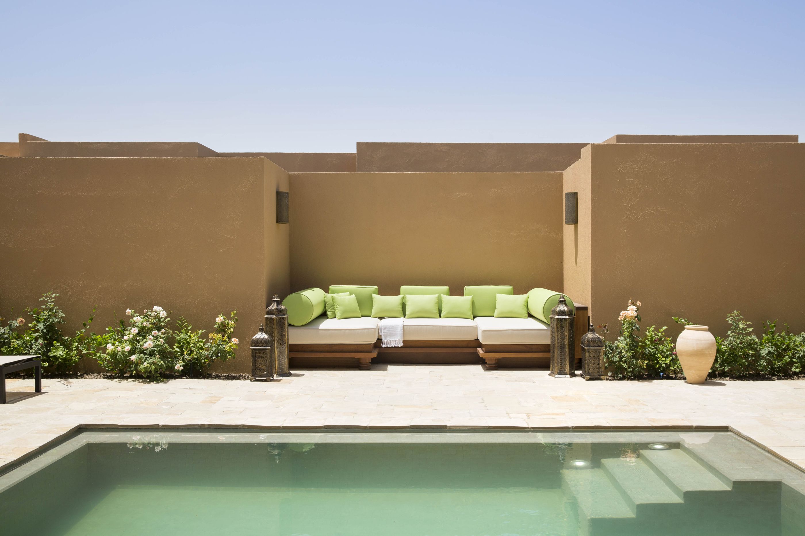 Swimming pool of a Garden Pool Villa in Anantara Al Jabal Al Akhdar Resort, Oman