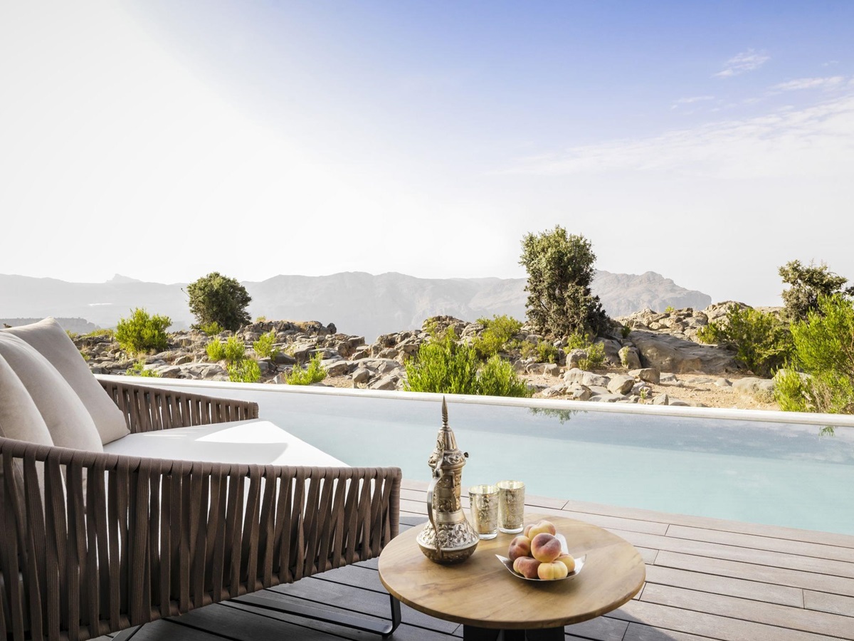 Swimming pool of villa pool in Anantara Al Jabal Al Akhdar Resort, Oman