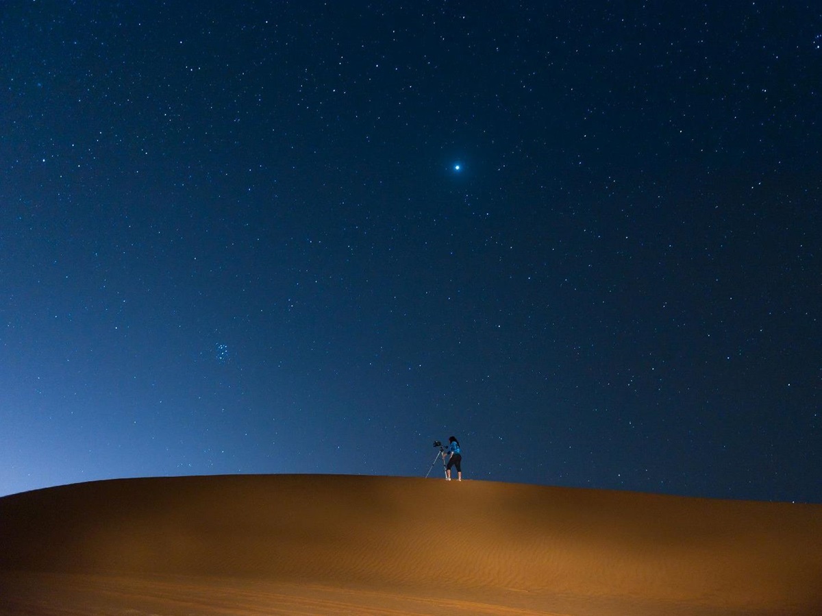 Stargazing from Desert Nights Camp Oman