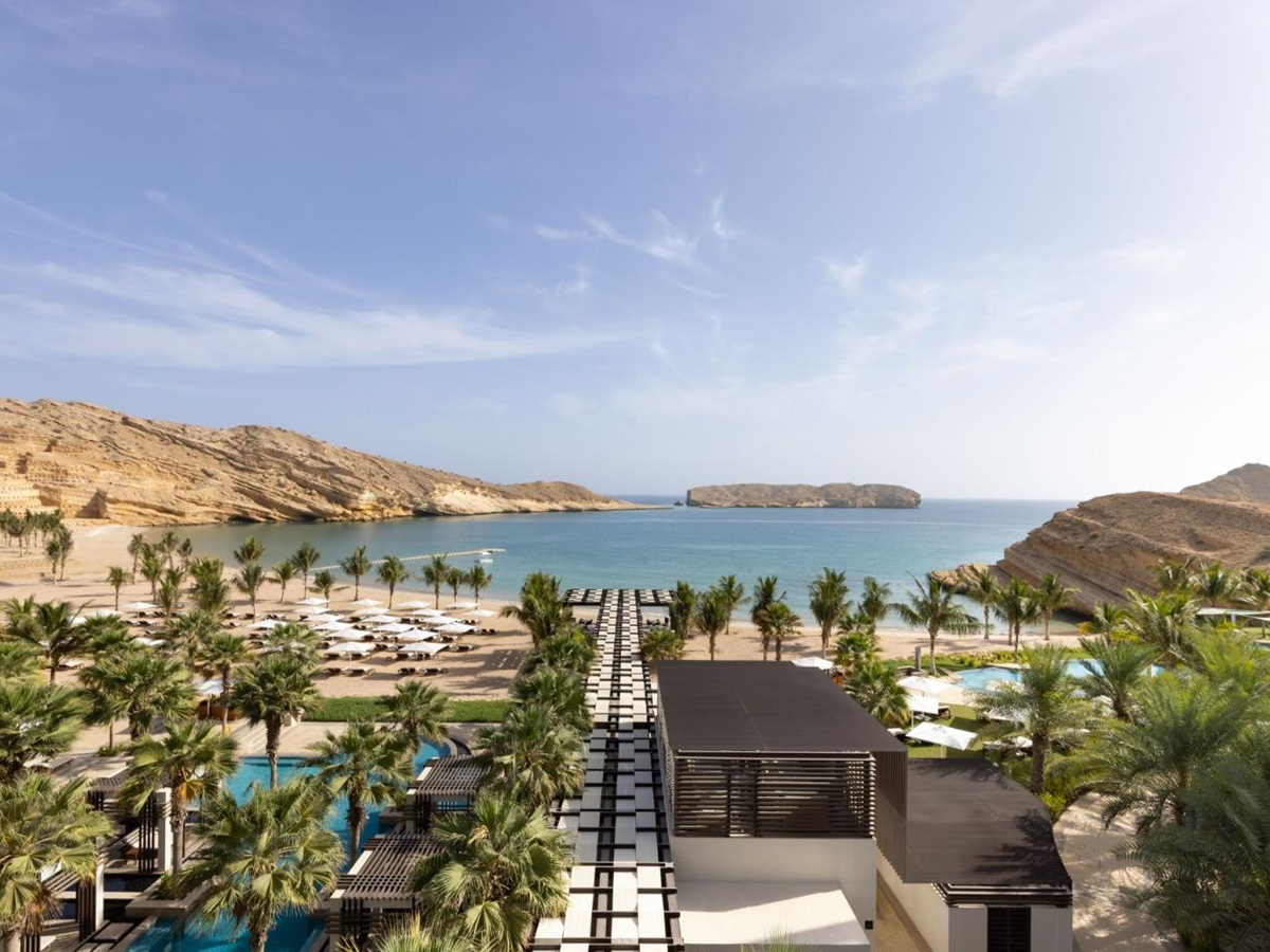 Aerial view of Jumeirah Muscat Bay in Oman