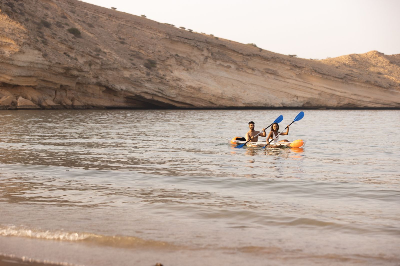 Kayaking on the grounds of Jumeirah Muscat Bay in Oman