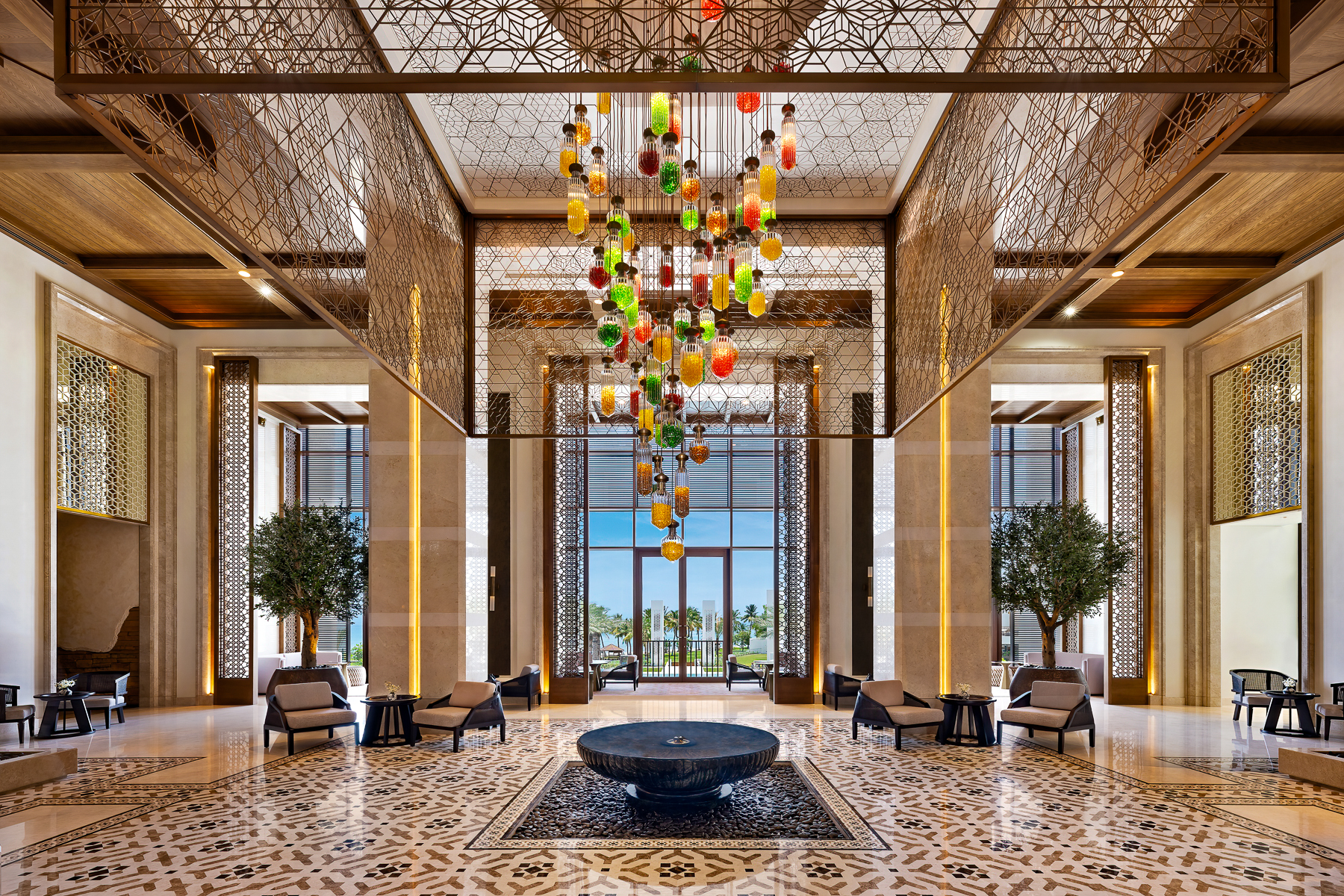 Lobby room at the Mandarin Oriental Muscat in Oman