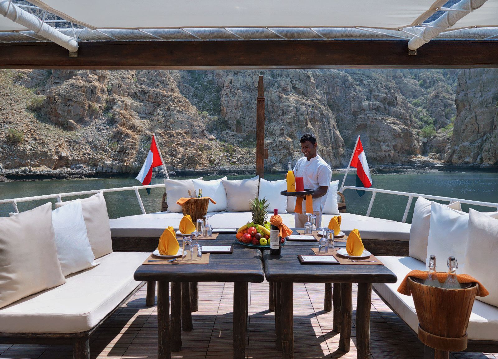Dhabab cruise and meal from the Six Senses Zighy Bay Oman