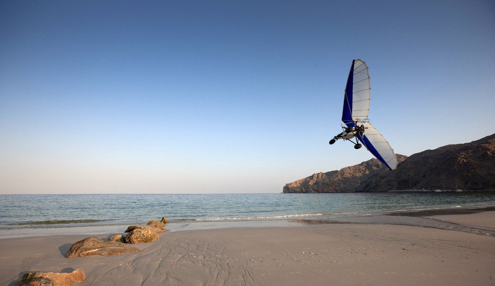 Microlight flight from the Six Senses Zighy Bay Oman