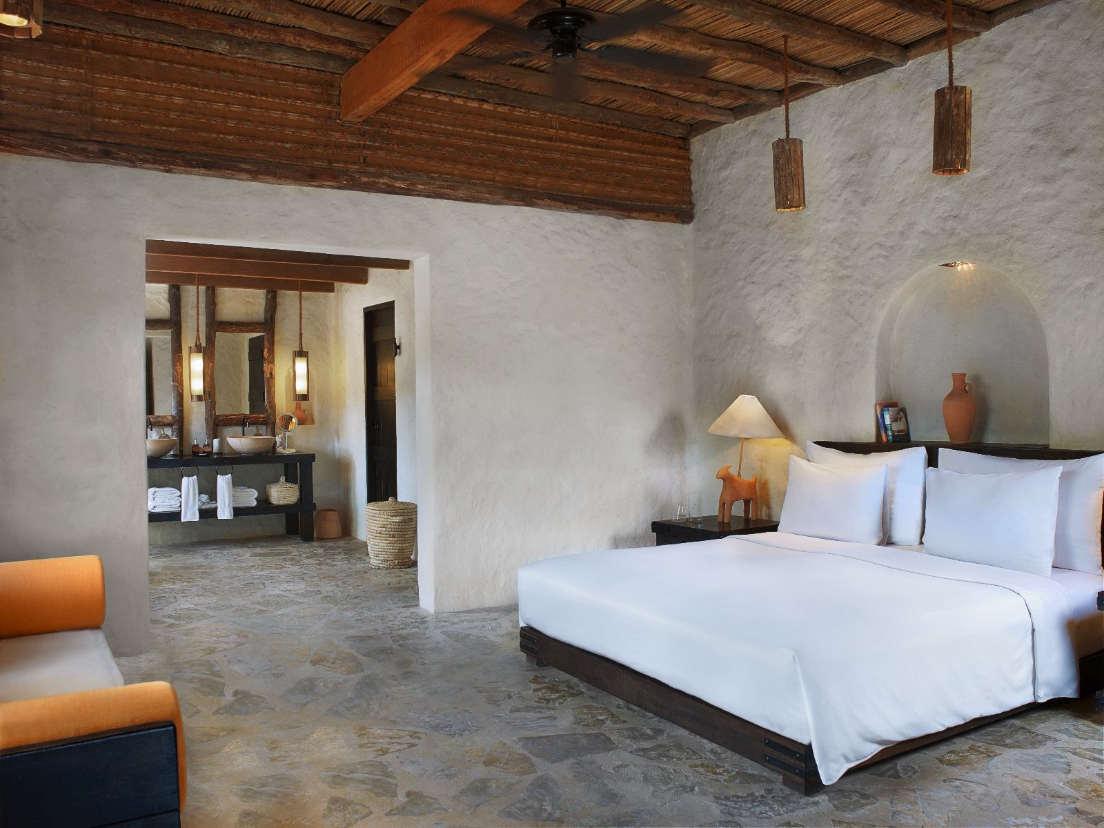 Interior of a Pool Villa at the Six Senses Zighy Bay Oman