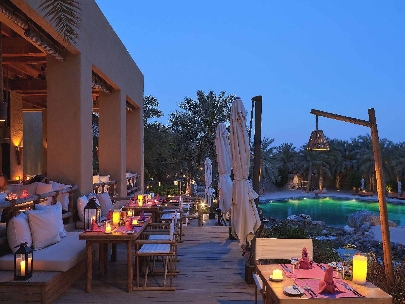 Summer House dining at the Six Senses Zighy Bay Oman