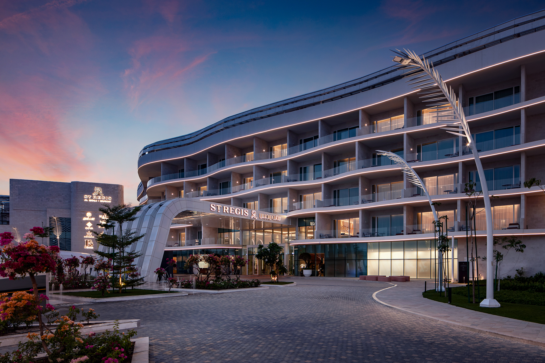 Exterior view of St Regis Al Mouj Muscat Resort in Oman