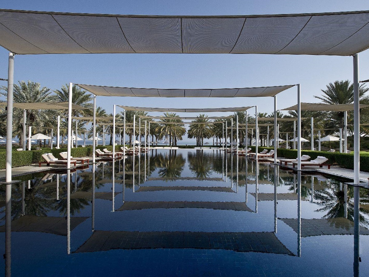Serai pool at the Chedi Muscat in Oman